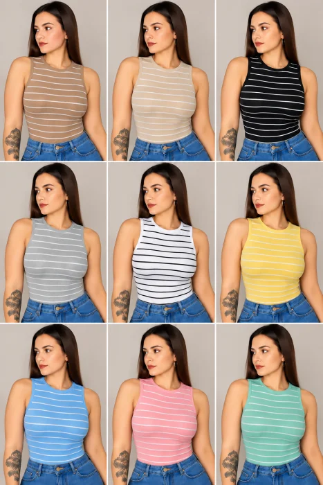 Musculosa Rayada