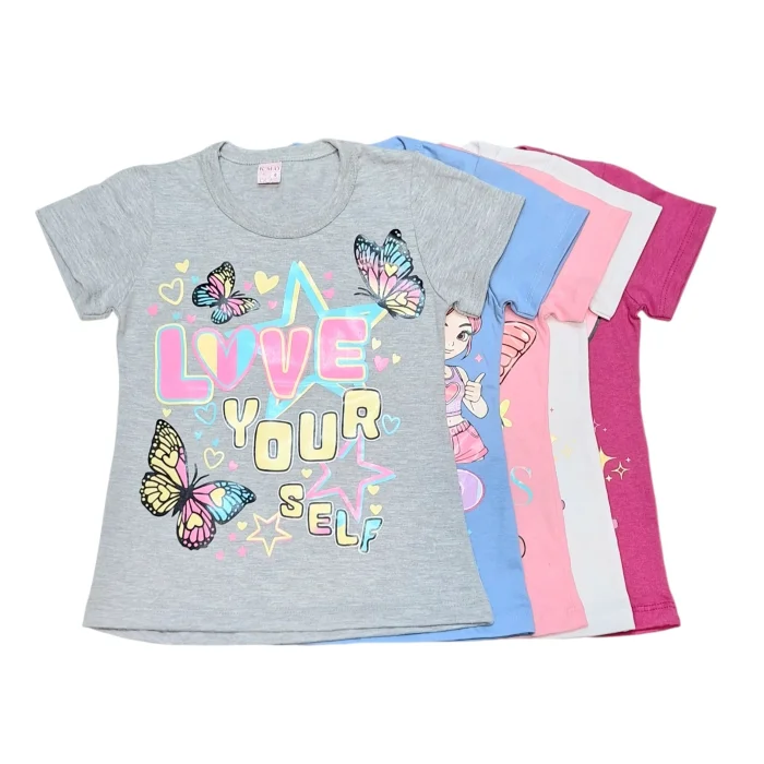Remera Jersey Algodón Estampada Nena