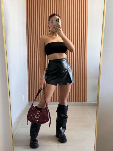 Short Pollera Engomado Basico por Talles