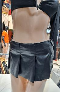 Short Pollera Tableada Cuerina