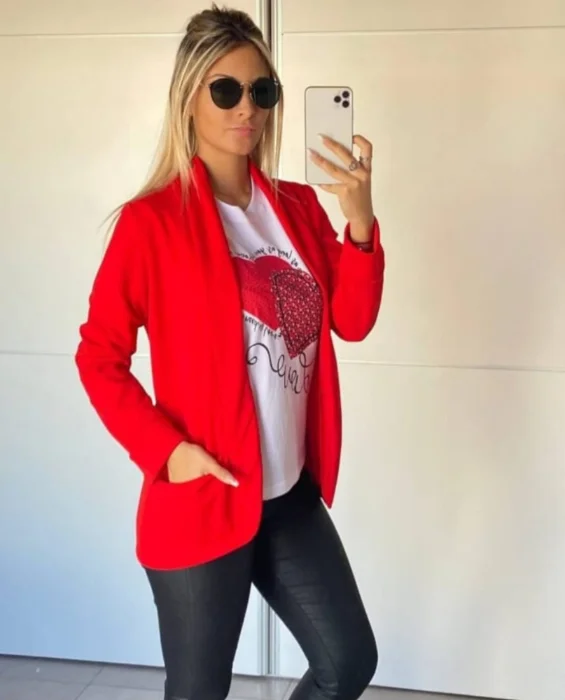 Blazer Largo Crepp