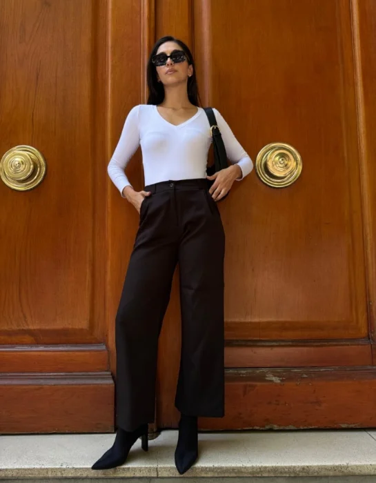 Pantalon Crep Sastrero Wide Leg