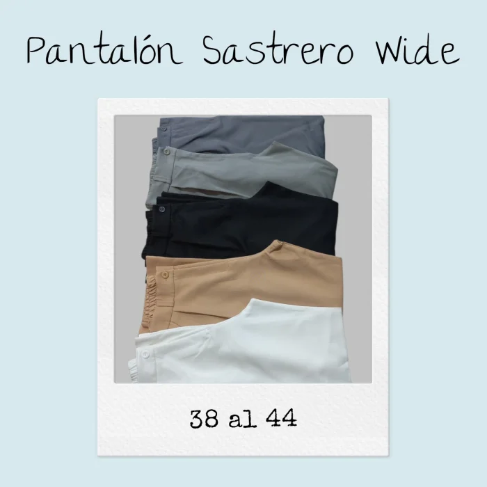 Pantalon Crep Sastrero Wide Leg
