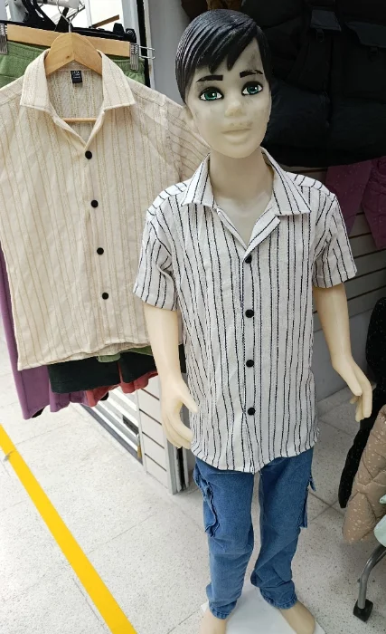 Camisa Manga Corta de Crochet Fino