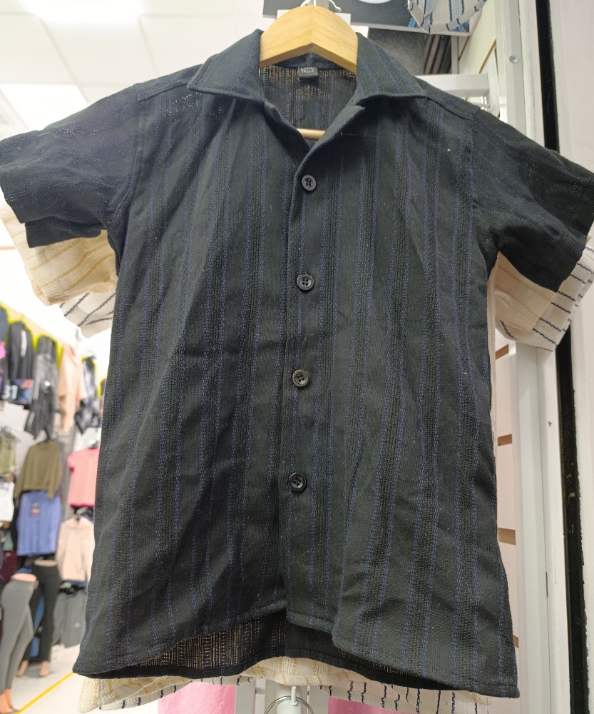 Camisa Manga Corta de Crochet Fino - Imagen 3