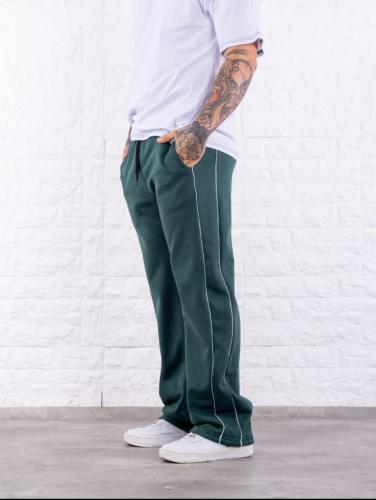 Pantalon Mom Recto Frizado Franjas