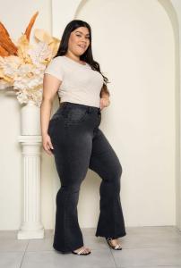 Jeans Oxford Elastizado Gris