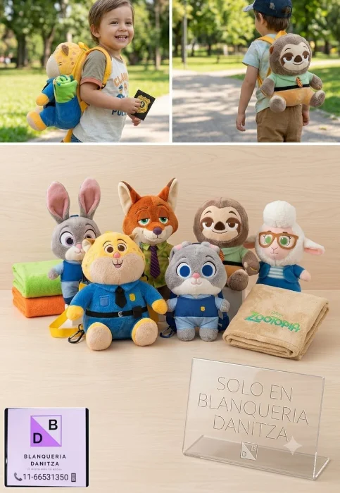 Peluche - Mochila Zootopia
trae Toallon
