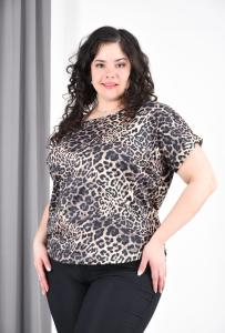 Remera Animal Print con Puño en la Manga