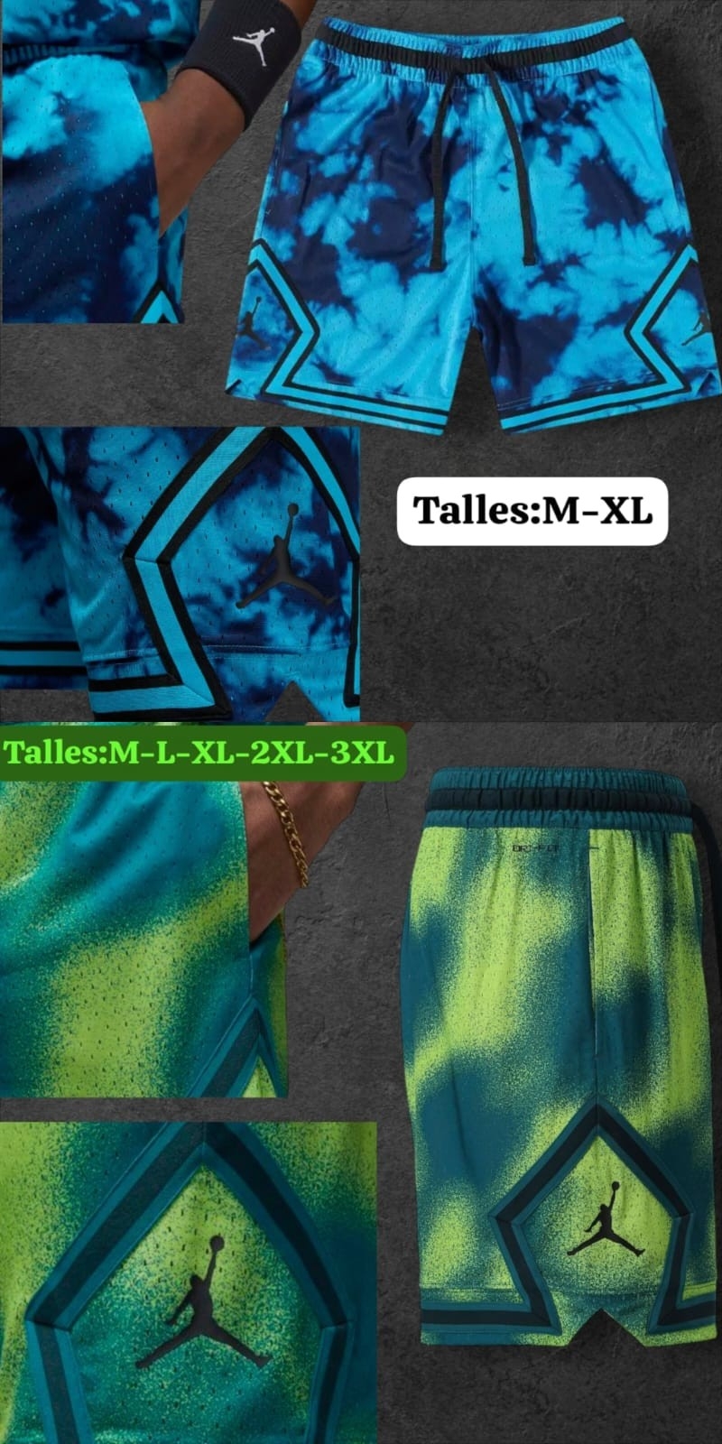 Shorts  Jordan Calidad G5 - Imagen 2