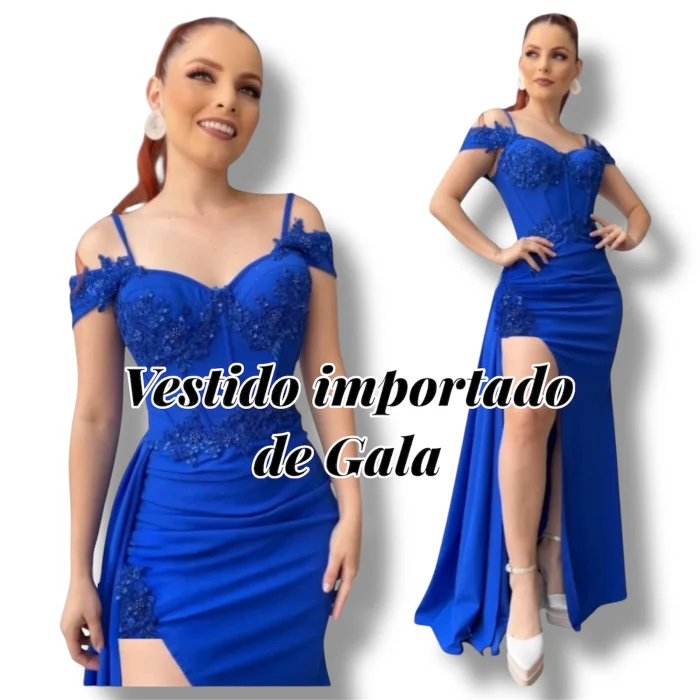 Vestido Gala Importado C/hombros