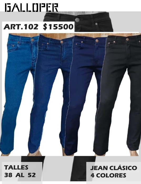 Pantalón Jeans Clasico Galloper Jeans 102