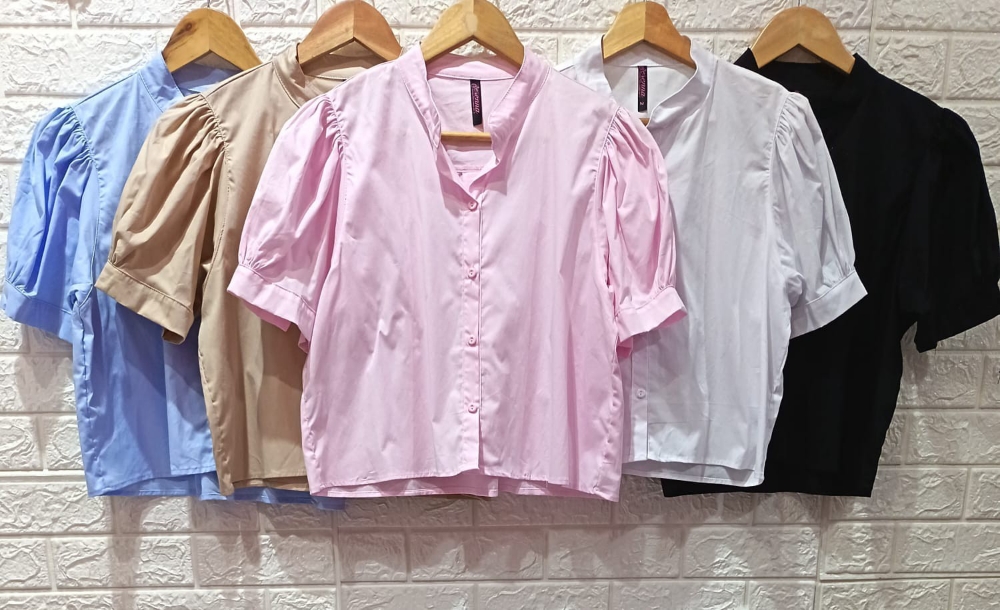 Camisa Poplin Cuello Asiático - Imagen 2
