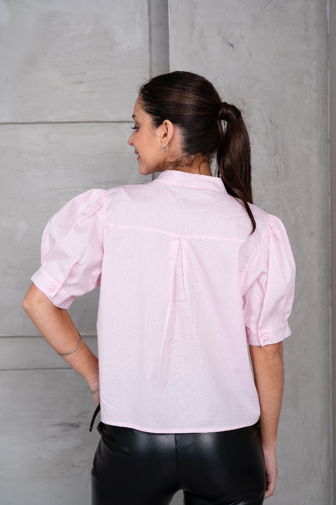 Camisa Poplin Cuello Asiático - Imagen 3