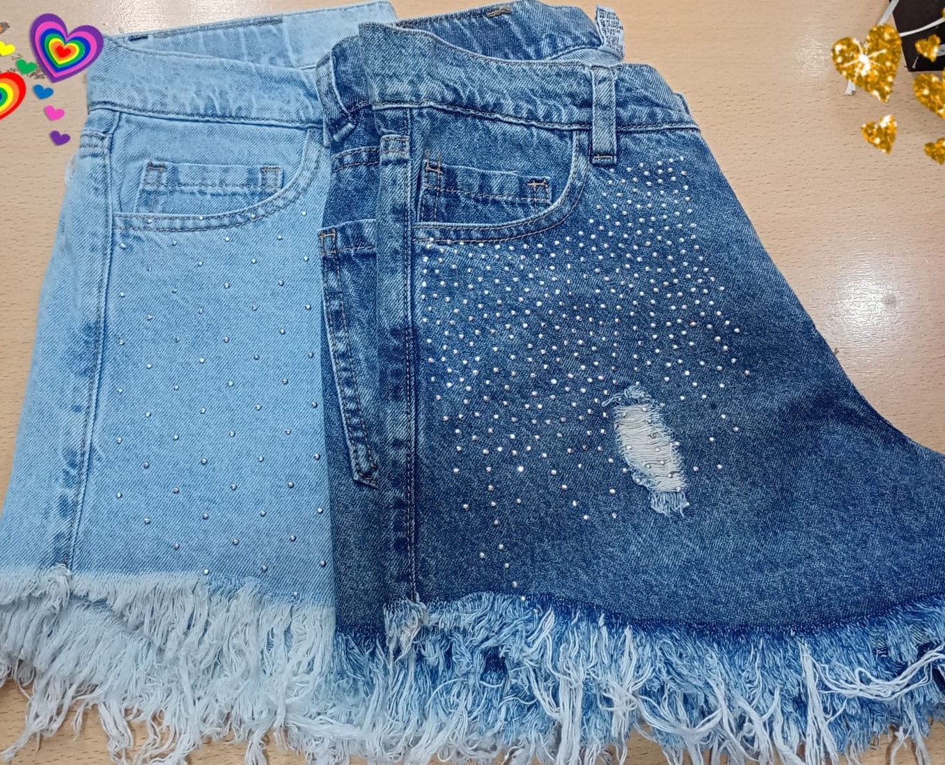 Shorts  C/flecos y Brillo - Imagen 3