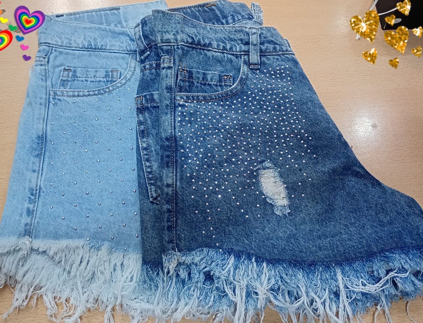 Shorts  C/flecos y Brillo - Imagen 3