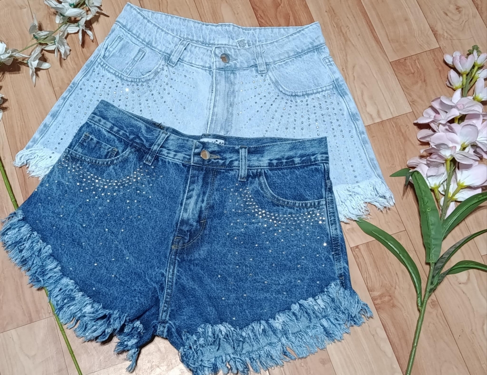 Shorts  C/flecos y Brillo - Imagen 2