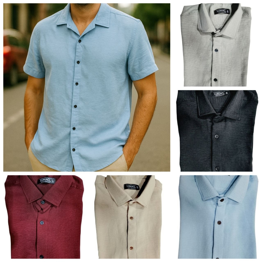 Camisas Lino Cey Manga Corta - Imagen 2