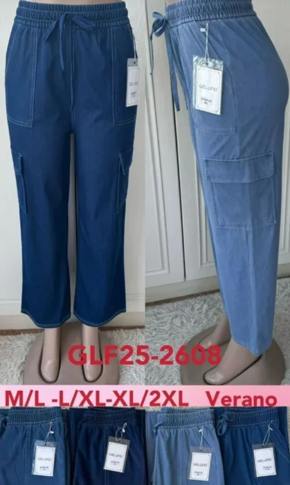 Cargo de Jeans Elastizado