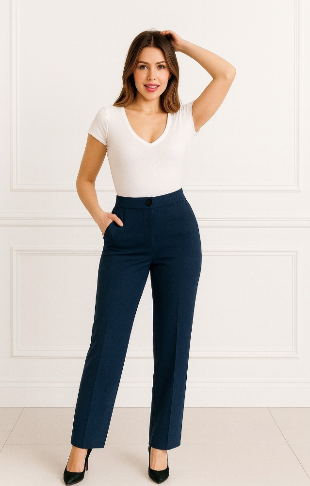 Pantalon Sastrero Crep Punto - Imagen 3