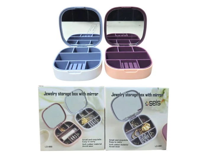 Mini Joyero Organizador Portatil C/ Espejo (av24845)