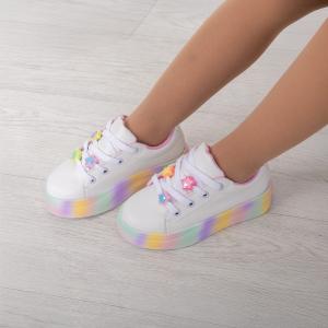 Zapatillas Arcoiris Infantiles Nena Niña Cordones Cómodas Livianas Modernas Tendencia