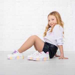 Zapatillas Arcoiris Infantiles Nena Niña Cordones Cómodas Livianas Modernas Tendencia - Miniatura 6