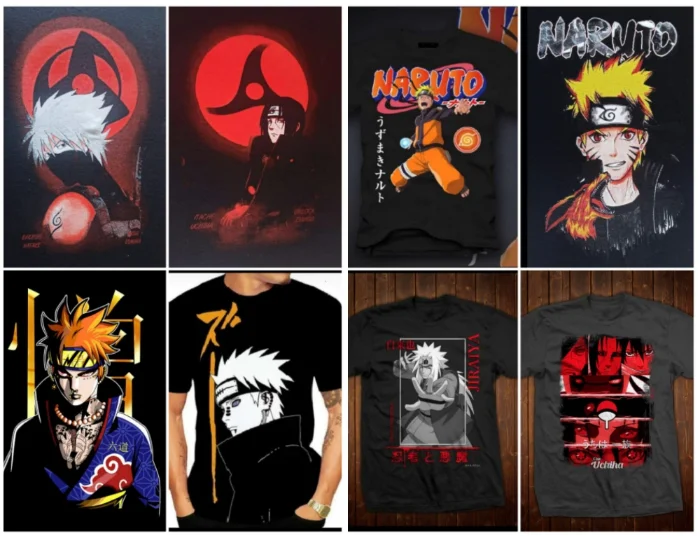Remera Adulto Anime Naruto D