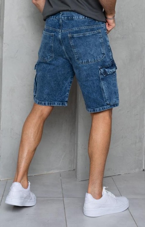 Bermudas Jeans Cargo C Fuelle Talles Especiales - Imagen 2