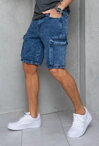 Bermudas Jeans Cargo C Fuelle Talles Especiales - Miniatura 3