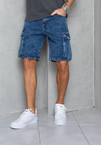 Bermudas Jeans Cargo C Fuelle Talles Especiales - Miniatura 5