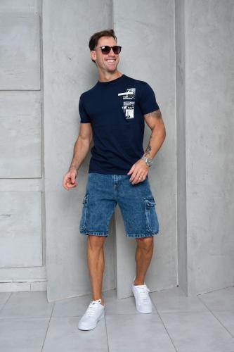 Bermudas Jeans Cargo C Fuelle Talles Especiales - Miniatura 7