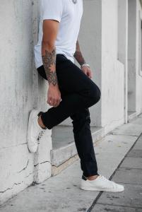 Pantalón Jeans Semi Chupin Negro - Miniatura 3