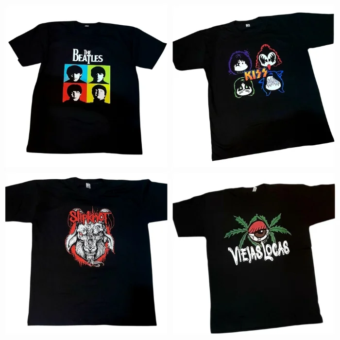 Remeras Premiun Rockeras