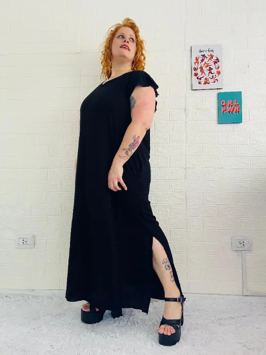 Vestidos de Lino Expandex Elastizado