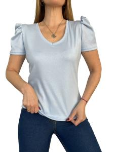 Remeras Manga Princesa de Microrib   Foil