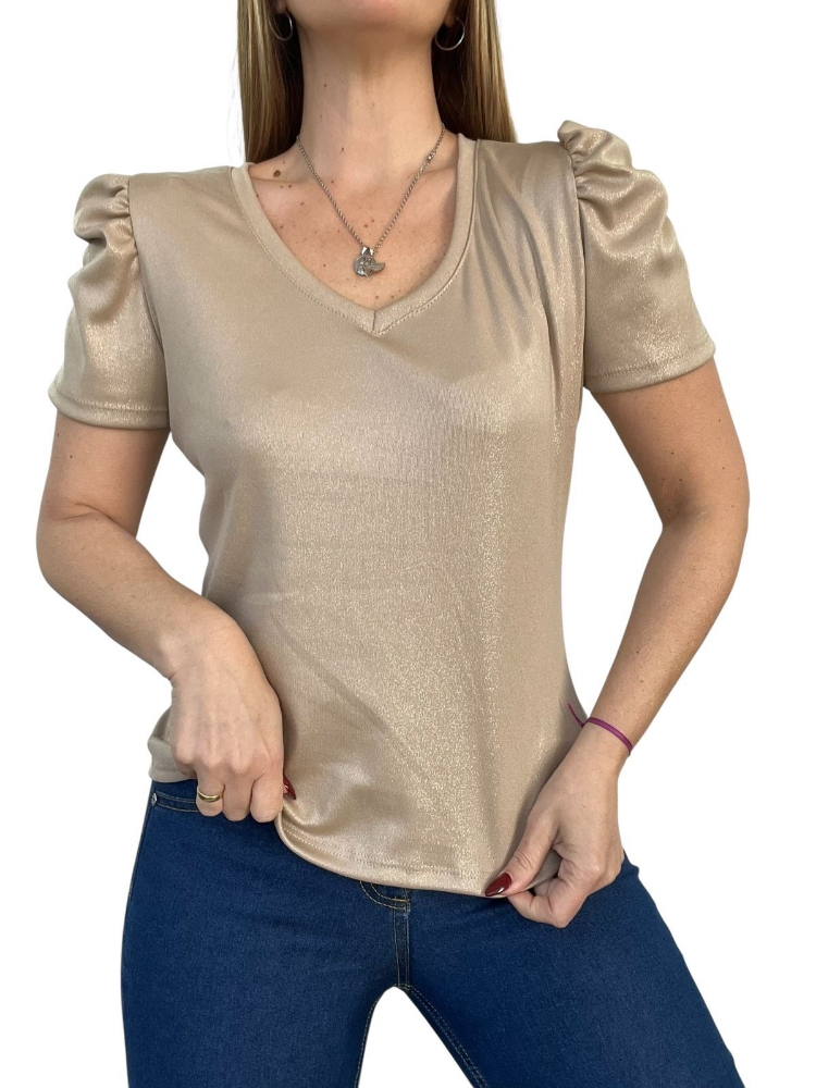 Remeras Manga Princesa de Microrib   Foil - Imagen 3