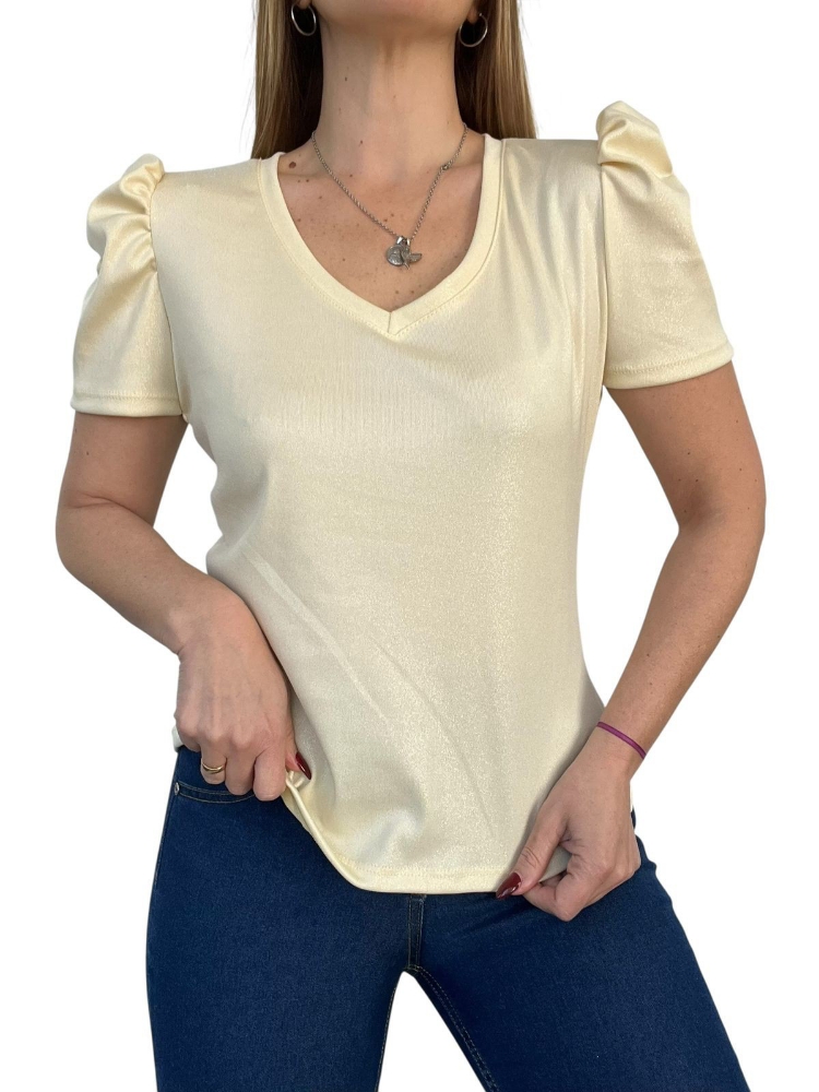 Remeras Manga Princesa de Microrib   Foil - Imagen 4