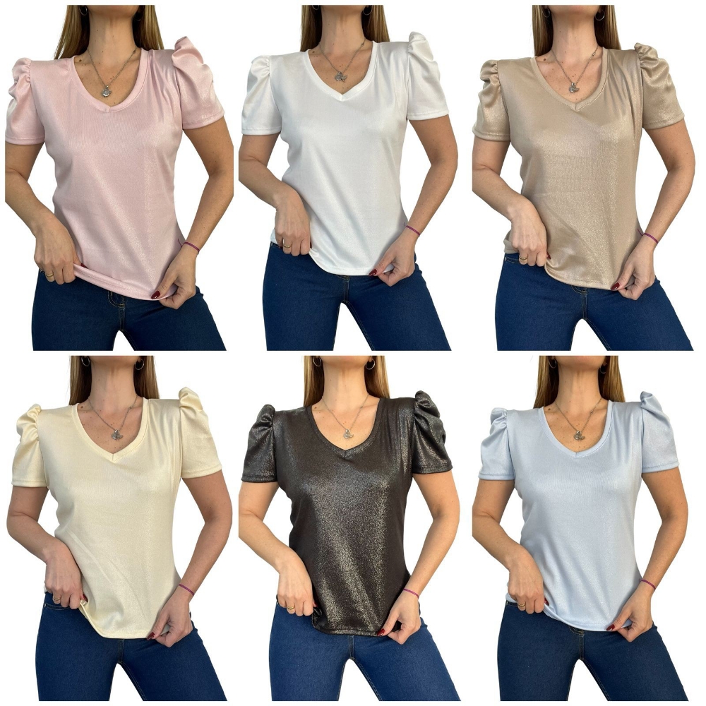 Remeras Manga Princesa de Microrib   Foil - Imagen 6