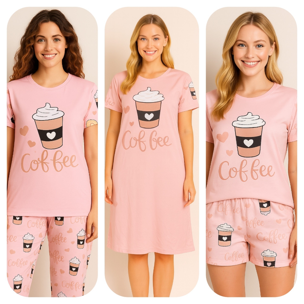 Set Pijamas Cuatro Piezas - Imagen 1