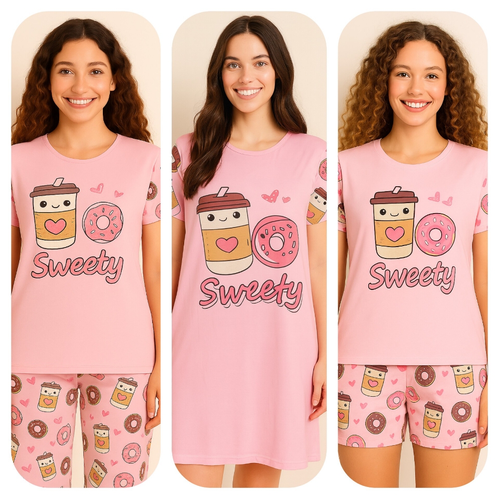 Set Pijamas Cuatro Piezas - Imagen 3