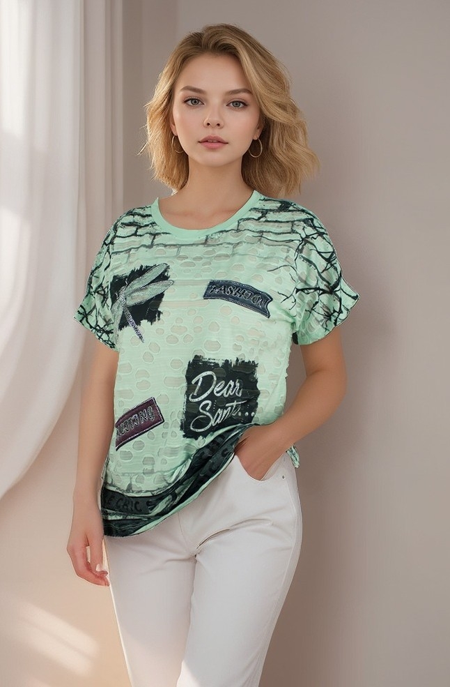 Remeras Importadas Estanpados  con Brillo - Imagen 4