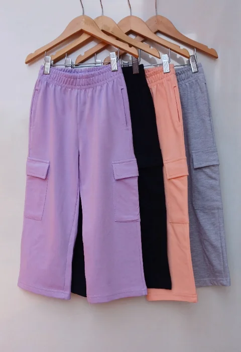 Wide Leg Cargo  Nenas  ( 100% Rustico Algodon Peinando )