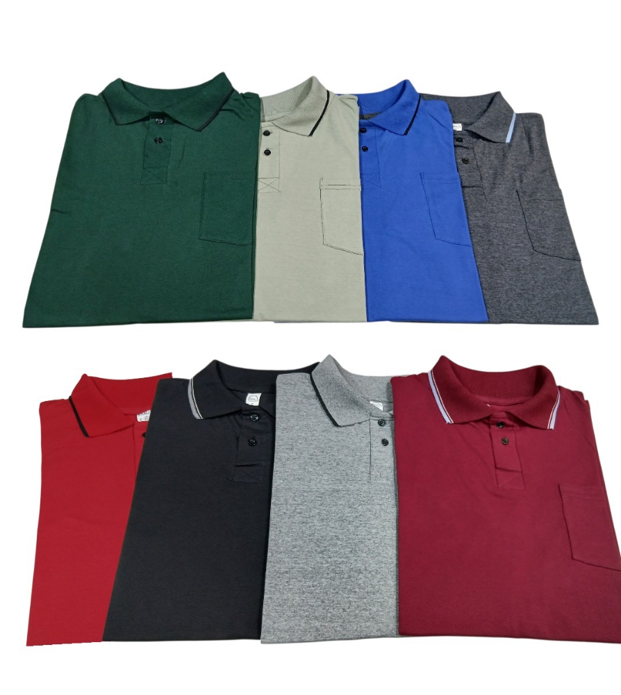 Chomba Lisa/remera con Cuello/ Algodón - Imagen 2