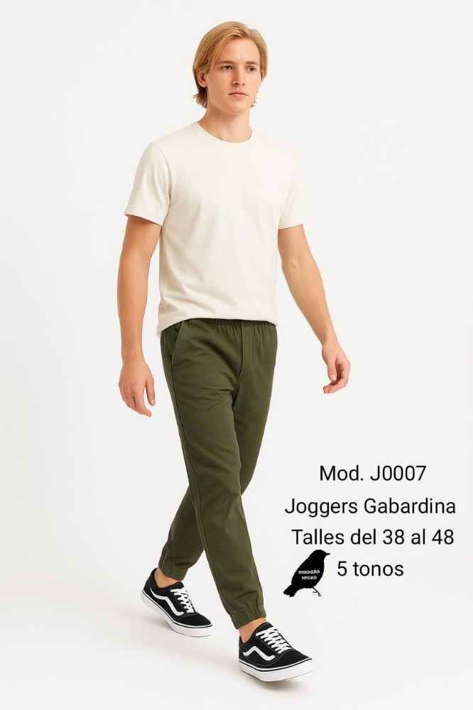 Jogger de Gabardina con Elástico y Cordon - Imagen 2