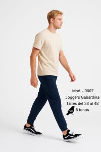 Joggers de Gabardina con Cordon y Elástico - Miniatura 3
