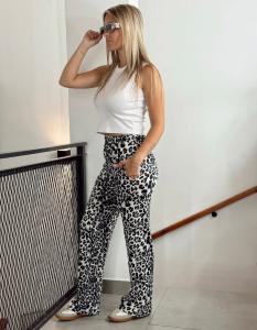 Palazzo Modal Soft Animal Print