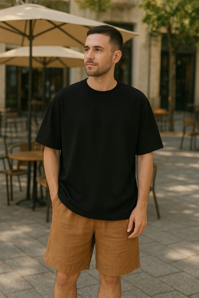Remeras Overside de Algodón. Peinado - Imagen 2