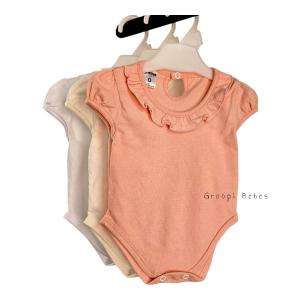 Body con Volado Simone, Algodón  Jersey Plumeti