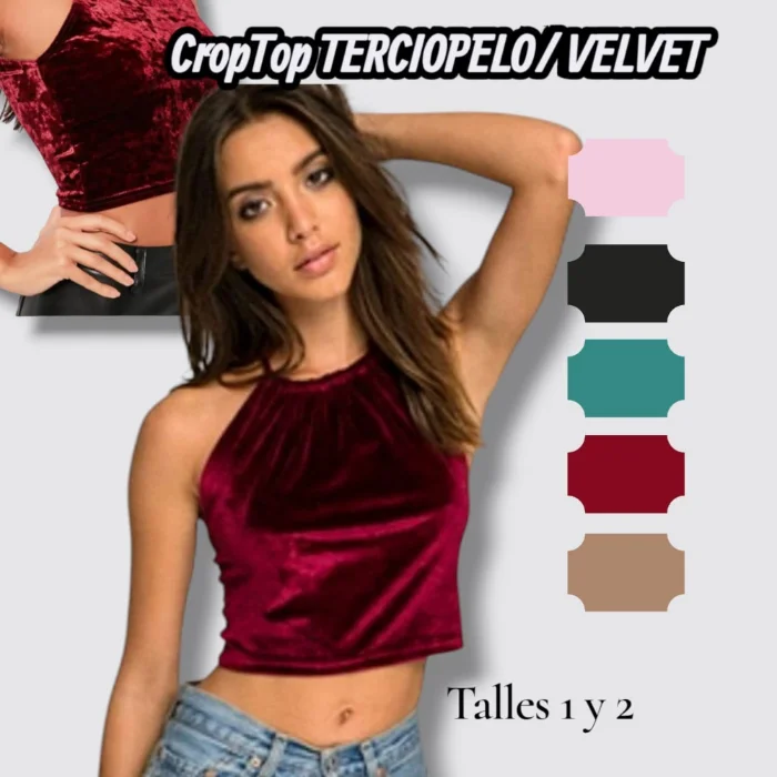 Croptop de Terciopelo